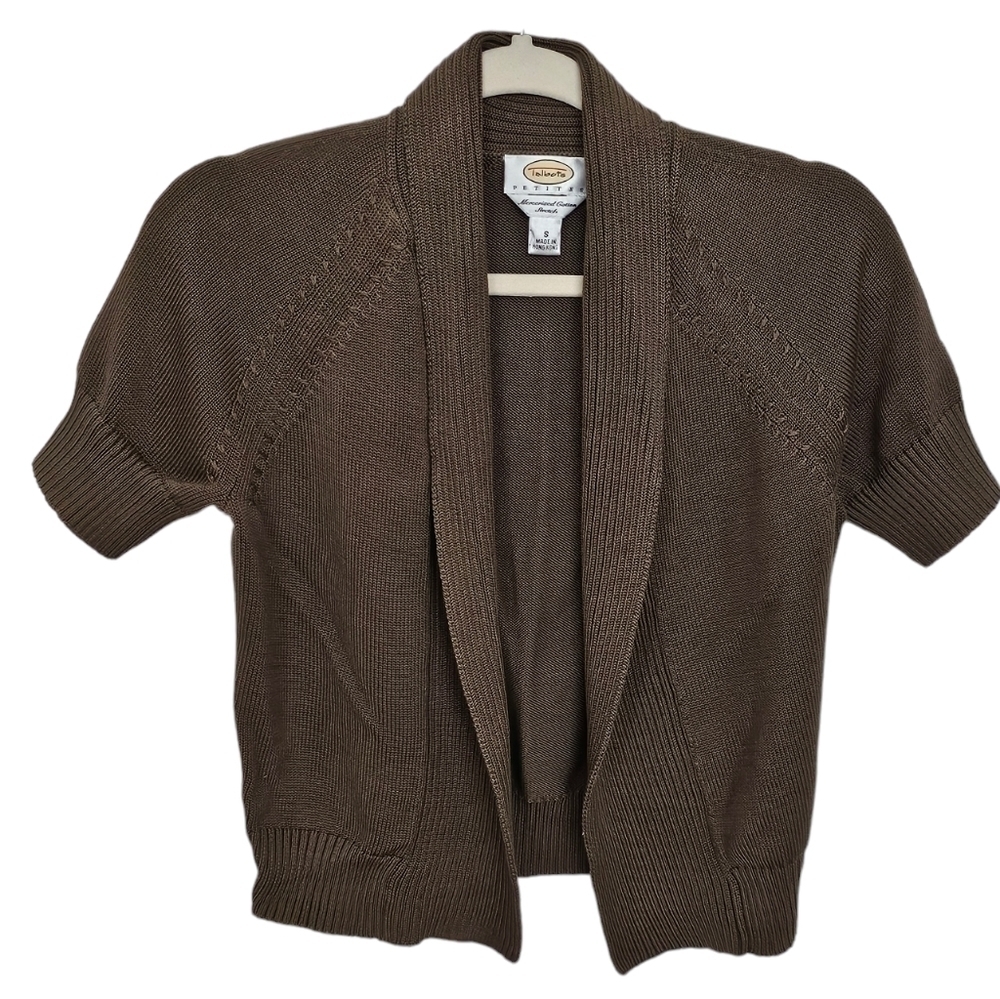 Talbots Mercerized Cotton Cardigan Sweater